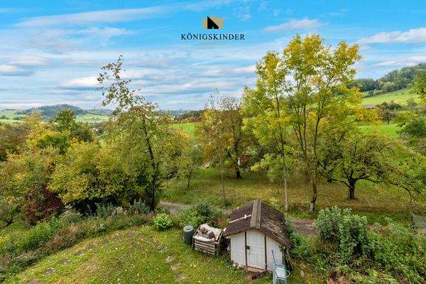 ...das sehen Sie, wenn Sie aus dem Dachzimmer schauen...