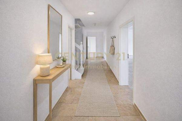 Flur virtuell eingerichtet