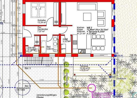 Grundrissplan Erdgeschoss