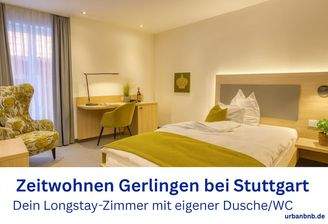 Zimmer mieten in Gerlingen bei Stuttgart eigene Dusche urbanbnb 1.png