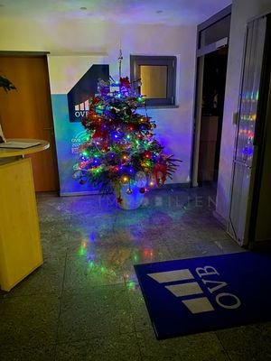 Weihnachtsdeko im Büro