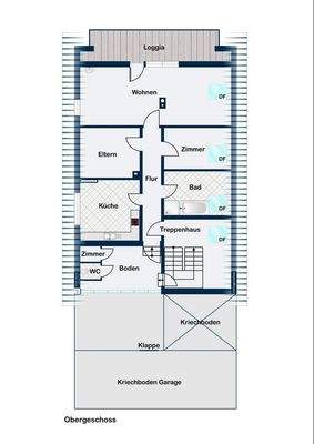 Grundriss OG Haus unten