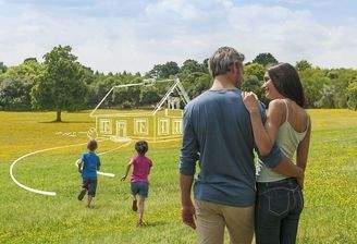 Hausbau-Grundstueck-Kampagnenmotiv