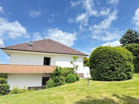 Blick vom Baugrundstück