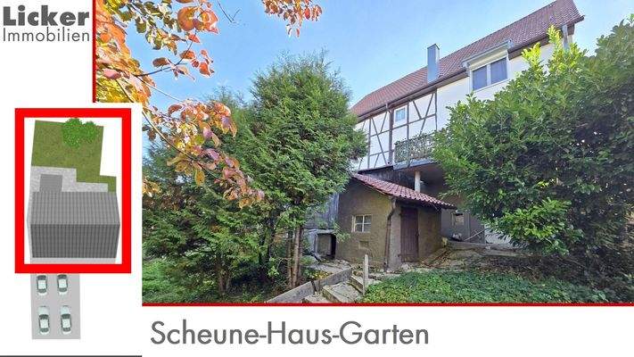 Scheune-Haus-Garten