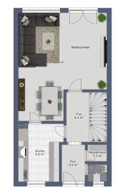 EG Grundriss ohne Garten