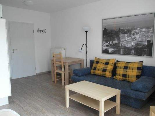 Ansicht mit zusätzlicher Schlafcouch