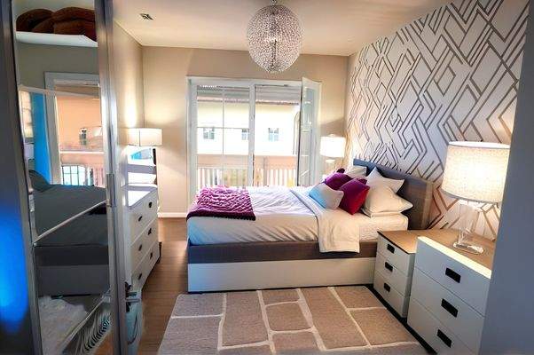 Schlafzimmer KI generiert