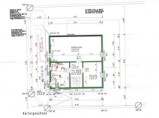 Grundriss Keller