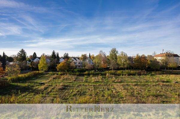 Blick auf die Versorgungsgärten 