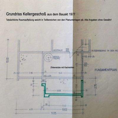 Grundriss Anbau KG in sehr guter Lage, Scheffau am Wilden Kaiser