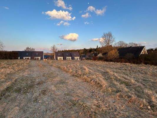 Blick vom Baugrundstück