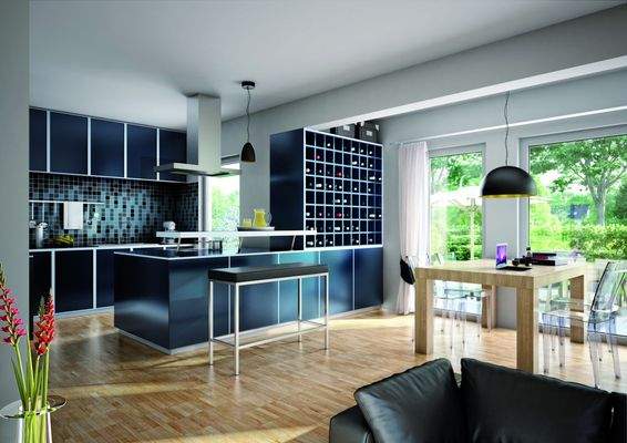 Moderne Wohnküche deluxe