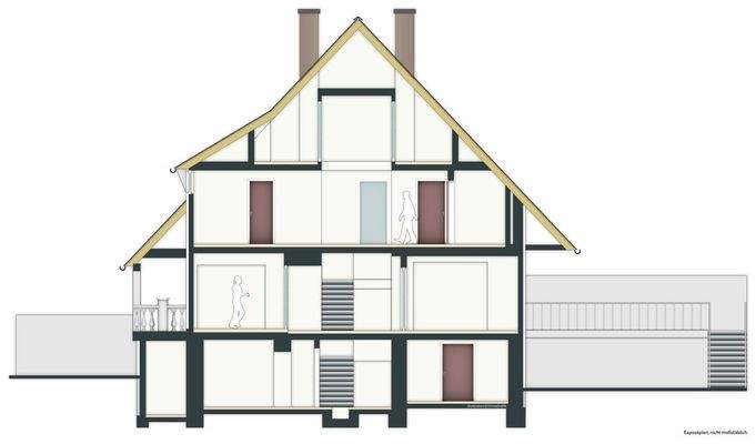 Querschnitt nach Baugenehmigung