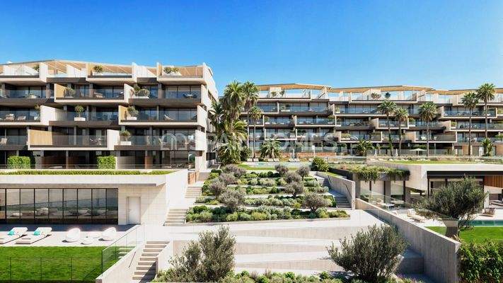 Sea-View Apartments in a Complex with Pool and Parking in Manilva