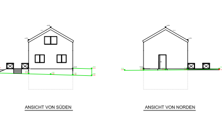 Frontansichten Wohnhaus