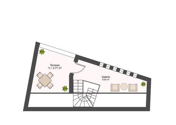 Bemaßter Grundriss DG