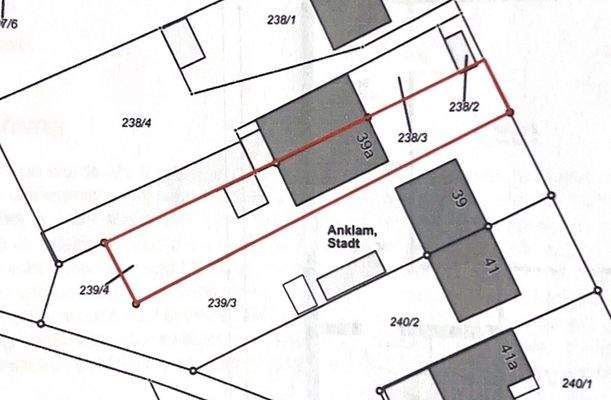 Flurkarte gekennzeichnet