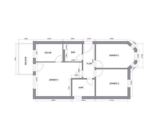 Grundriss WE03 - OG links 