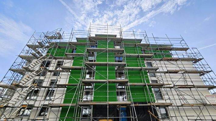 Neubauprojekt Grüne Mitte Lichtbänder Treppenhaus