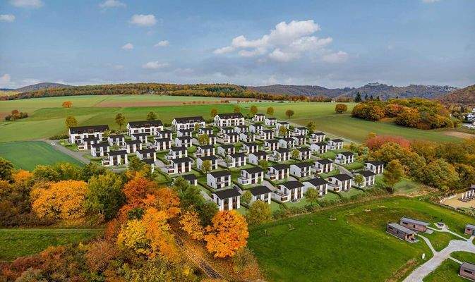 Urlaubsquartier am Edersee Blick zum Hang