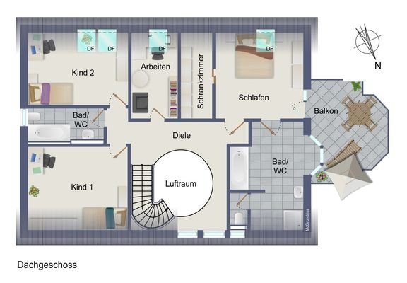 GRUNDRISS-DACHGESCHOSS