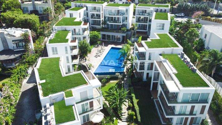 Apartments in a Complex with a Private Bay in Bodrum Kucukbuk