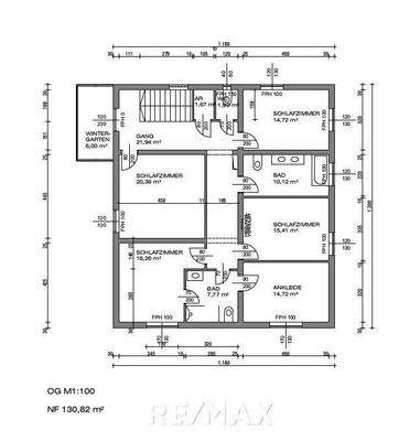 Grundriss OG Haupthaus
