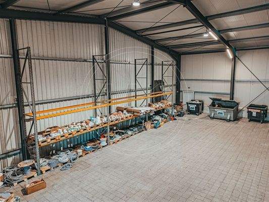 Die Lagerhalle mit 200qm