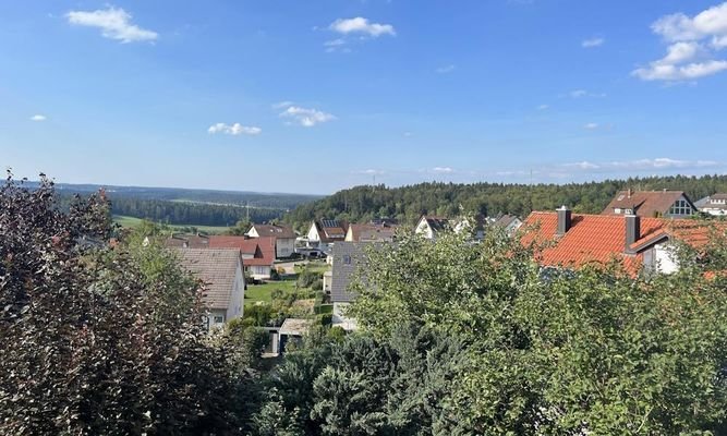 Blick vom Balkon