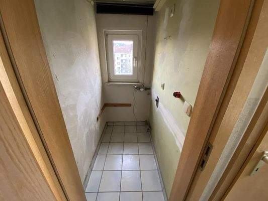 Abstellraum mit WM-Platz