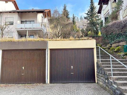 Ansicht auf die Garage