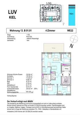 Grundriss WE 22 Baufeld XIII