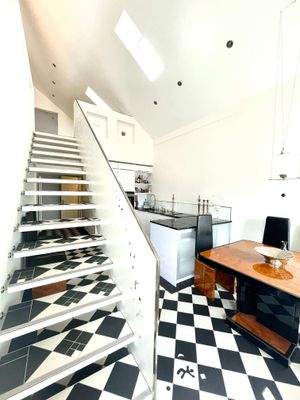 Treppe zum Wohnzimmer