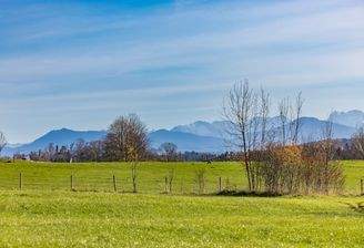 Traumblick bis zu den Alpen