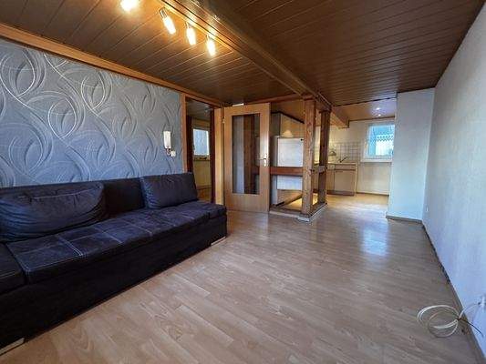 Küche mit Wohnbereich