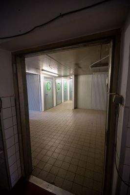 Ansicht Kühlraum groß und Kleinlagerflächen darin