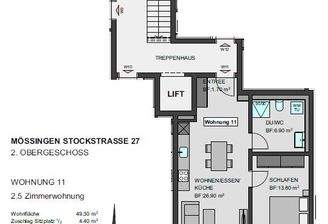 Grundriss 2 OG WHG 11