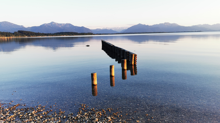 Chiemsee Ufer Übersee