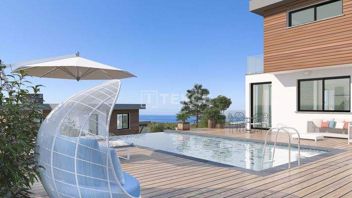 Triplex Houses with Private Pool in North Cyprus Girne