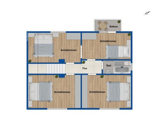 Grundriss Obergeschoss
