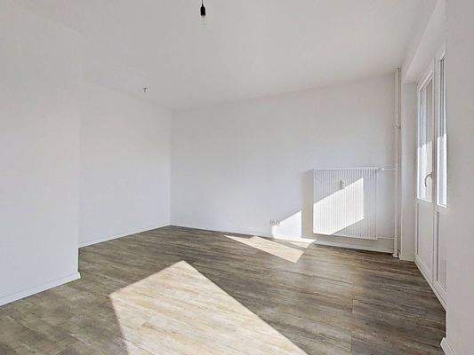 Ansicht III: Wohn- und Schlafzimmer