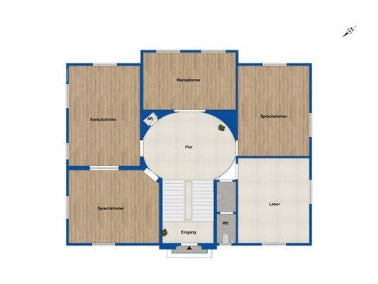 Grundriss Hochparterre