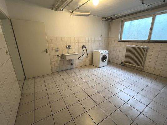 Waschraum im Keller
