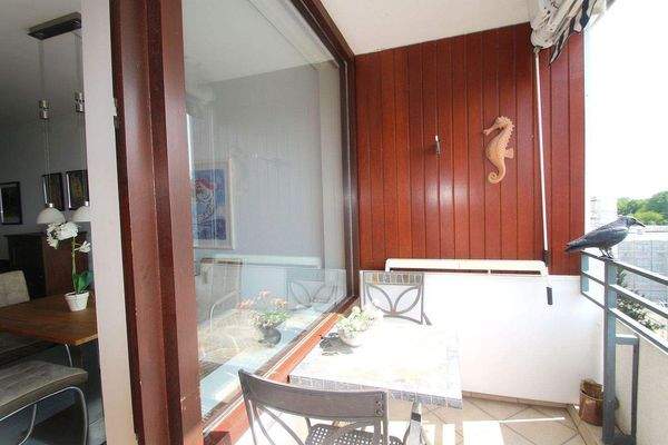 Der Sitzbereich auf der Loggia