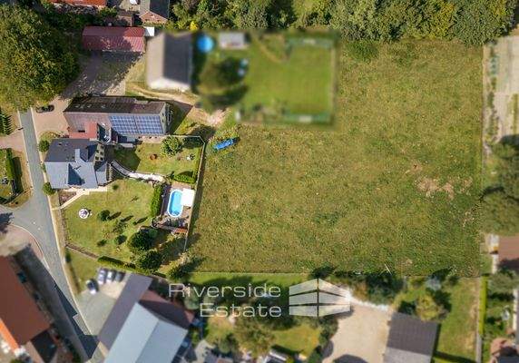 Drohnenansicht Grundstücke