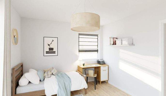 Komfortables Gästezimmer im neuen Zuhause