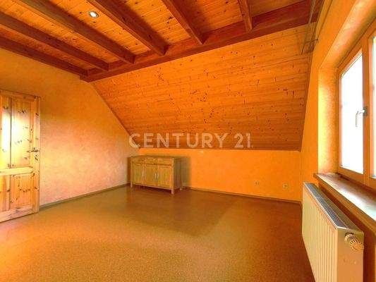 Das 1. Schlafzimmer im Obergeschoss