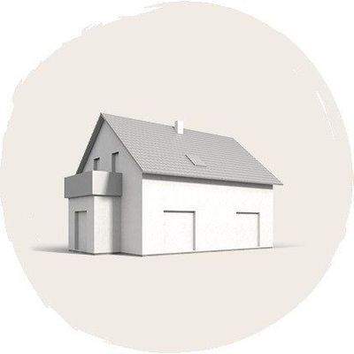 Variante mit 1,5 Geschossen