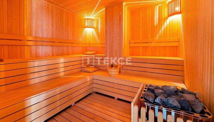 Furnished Flat with Sea and City Views in Kargıcak